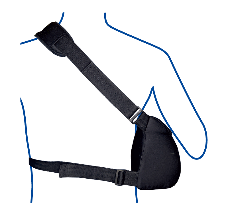 Elbow bandage (bandage is removed at an angle of 45°)
