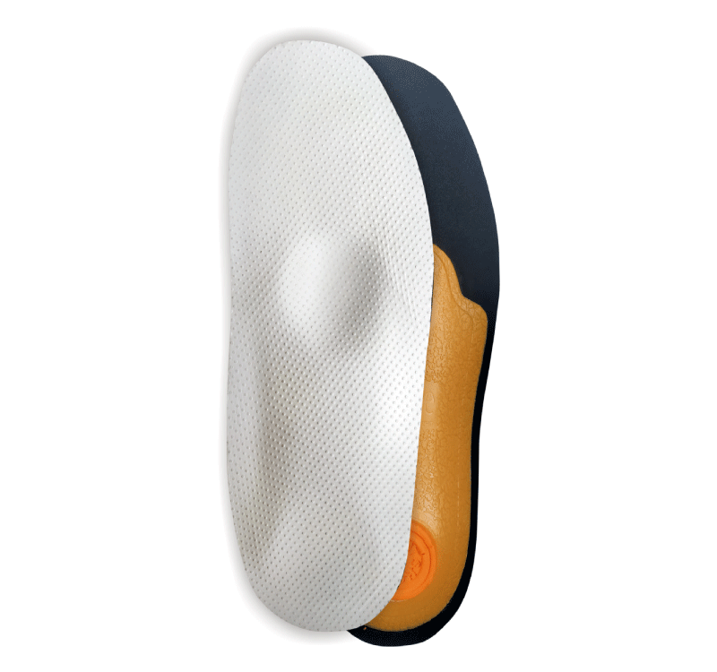 Orthopedic pad for supporting the transverse flexion of the foot frame