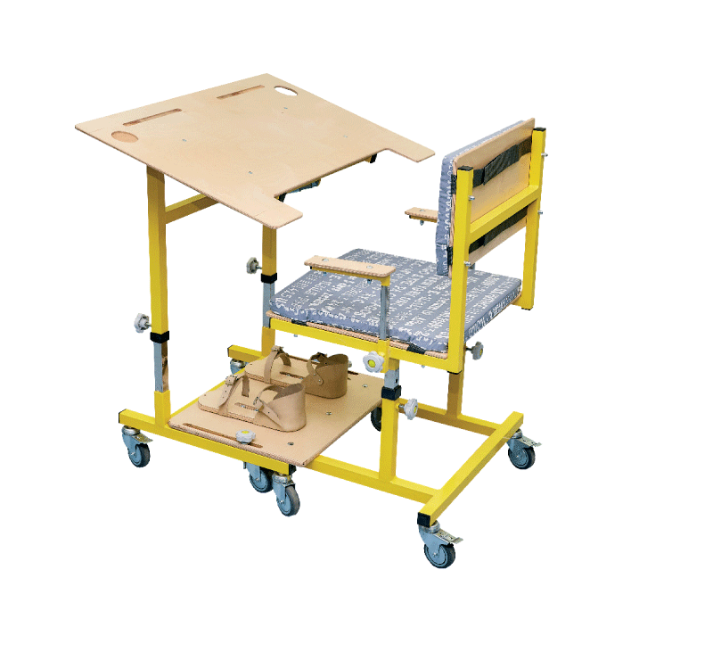 Desk with torso fixation elements SP-03/120-160