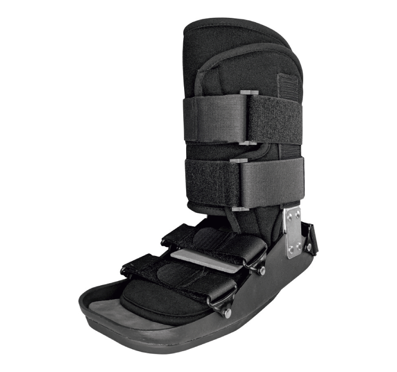 Ankle-foot orthosis without joints (orthopedic boot)